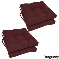 Buy 🎁 Blazing Needles 16-inch Square Chair Cushion (Set Of 4) Chocolate 🛒