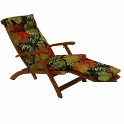 Wholesale 🛒 Blazing Needles All-Weather Indoor/Outdoor Steamer Lounger Cushion Freeport Stripe 😉