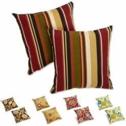 Deals 🧨 Blazing Needles 17-in. Indoor/Outdoor Throw Pillows (Set Of 2) Covert Blueberry 🌟