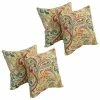 Best Pirce 😀 Blazing Needles 17-inch Square Polyester Outdoor Throw Pillows (Set Of 4) Jasmina Juniper ⌛