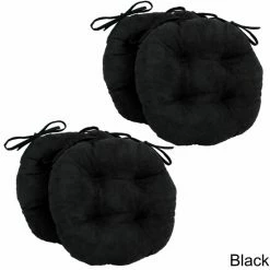 Wholesale ⭐ Blazing Needles 16-inch Round Microsuede Chair Cushion (Set Of 4) Camel 🎉