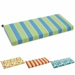 Discount 🌟 Blazing Needles 40-inch All-Weather Indoor/Outdoor Bench Cushion - 39 X 19 Skyworks Carribean 🎁