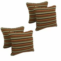 Budget 👍 Blazing Needles 18-inch Chenille Throw Pillows (Set Of 4) Dark Side Of The Moon 🔥