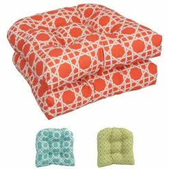 Cheapest ❤️ Blazing Needles 19-inch U-Shaped Dining Chair Cushions (Set Of 2) Kane Coral 👍