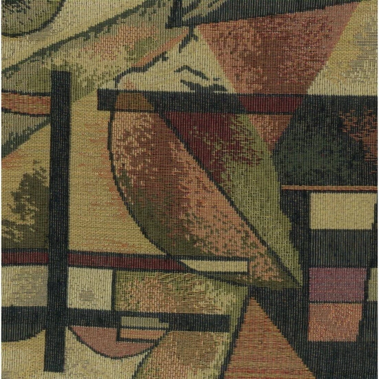 Flash Sale ✔️ Blazing Needles 18-inch Tapestry Footstool Cushion (Stool Is Not Included) Checkered Scroll ✨ - Image 2