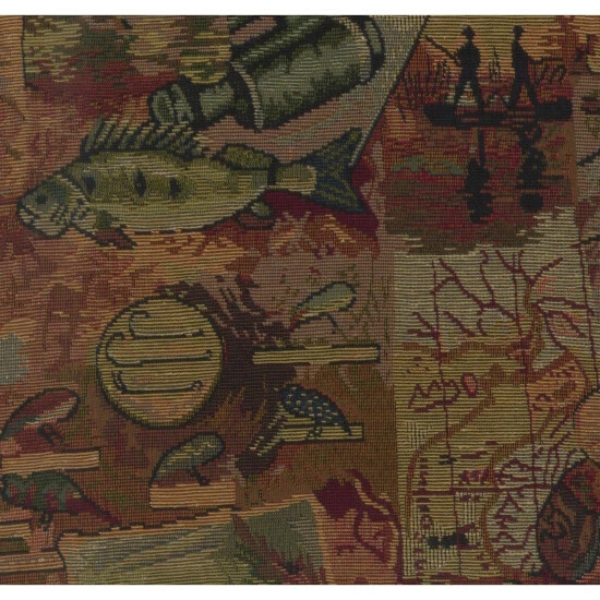 Flash Sale ✔️ Blazing Needles 18-inch Tapestry Footstool Cushion (Stool Is Not Included) Checkered Scroll ✨ - Image 4