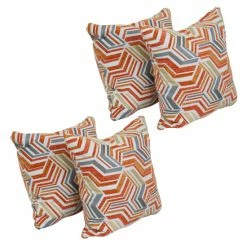 Flash Sale 🥰 Blazing Needles 17-inch Square Throw Pillows (Set Of 4) 😍