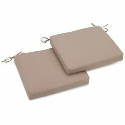 Hot Sale 🤩 Blazing Needles 20-inch Indoor Chair Cushion (Set Of 2) Chocolate 😉