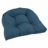 Promo ✨ Blazing Needles 19-inch U-Shaped Indoor Chair Cushion Aqua Blue 😉