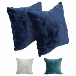 Best deal 🔥 Blazing Needles 17-inch Square Synthetic Fur Throw Pillows (Set Of 2) Agora Atlantis 👏