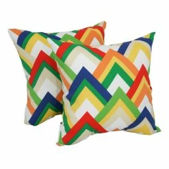 Best Sale 😉 Blazing Needles 17-inch Square Polyester Outdoor Throw Pillows (Set Of 2) Resort Cornsilk 👍