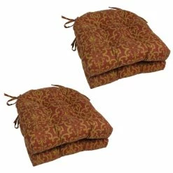 Hot Sale 😍 Blazing Needles U-shaped 16-inch Chair Cushion (Set Of 4) - 16 X 16 Vanya Paprika 😉