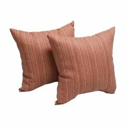 Hot Sale 🤩 Blazing Needles Washed Apple 17-inch Indoor/Outdoor Throw Pillow (Set Of 2) 🌟