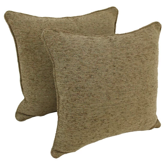 Budget ⌛ Blazing Needles 18-inch Corded Hawthorne Multi Jacquard Chenille Throw Pillows (Set Of 2) ⭐