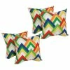 Budget ✨ Blazing Needles 17-inch Square Polyester Outdoor Throw Pillows (Set Of 4) Rieser Sterling 😍