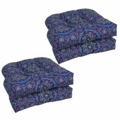 Wholesale 😉 Blazing Needles 19-inch U-Shaped Dining Chair Cushions (Set Of 4) Bindis Spray ❤️