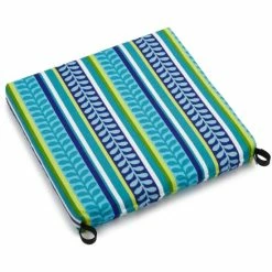 Best Sale 😍 Blazing Needles 20-inch All-Weather Chair Cushion - 20 X 19 Luxury Azure 😉