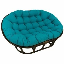 Outlet 😀 Blazing Needles 78-inch Indoor/Outdoor Double Papasan Cushion 9Cushion Only) Wheat 🎉