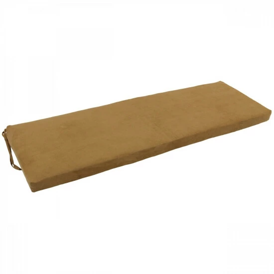 Best Sale ๐ Blazing Needles 60-inch Microsuede Indoor Bench Cushion - 60 X 19 Grey ๐ - Image 4