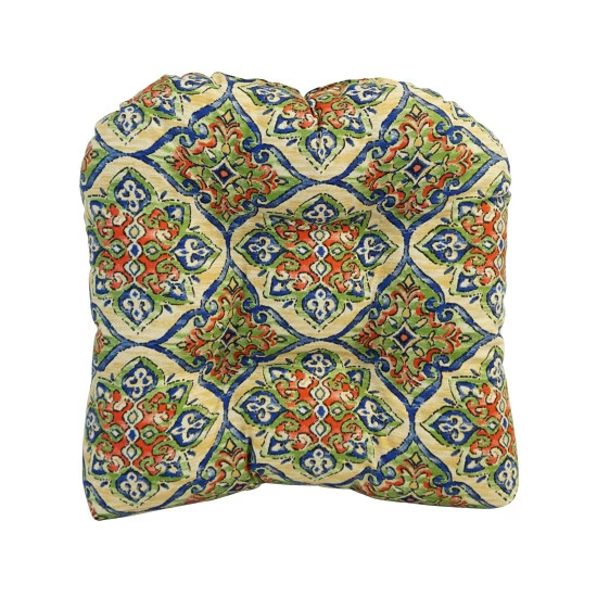 Hot Sale ๐ Blazing Needles 19-inch U-Shaped Spun Polyester Outdoor Tufted Dining Chair Cushion Splendor Opal ๐งจ - Image 2