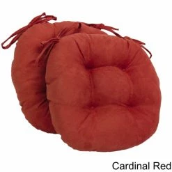 Top 10 🤩 Blazing Needles 16x16-inch Microsuede Dining Chair Cushion (Set Of 2) - 16" Red Wine 🔥