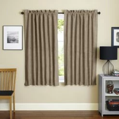 Cheap ⭐ Blazing Needles 63-inch Microsuede Blackout Curtain Panel Pair - 52 X 63 Sage ⌛