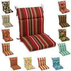 Cheapest 😀 Blazing Needles Indoor/Outdoor Sectioned Chair Cushion Lyndhurst Raven 👏