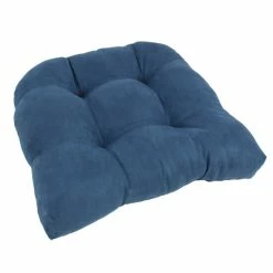 Coupon ⭐ Blazing Needles 19-inch U-Shaped Microsuede Chair Cushion Teal 😍