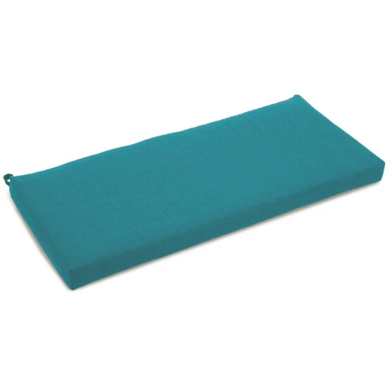 Buy ๐ Blazing Needles 42-inch Solid All-Weather Bench Cushion Sea Blue ๐งจ - Image 3