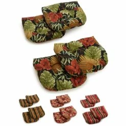 Flash Sale 💯 Blazing Needles 19-inch All-Weather U-Shape Chair Cushion (Set Of 4) Monserrat Sangria ❤️