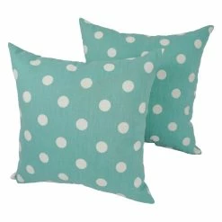 Flash Sale ⌛ Blazing Needles 18-inch Polka Dot Throw Pillow (Set Of 2) 👍