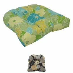 Best reviews of 😉 Blazing Needles 19-inch U-Shaped Spun Polyester Outdoor Tufted Dining Chair Cushion Mcyvonne Ebony 🤩