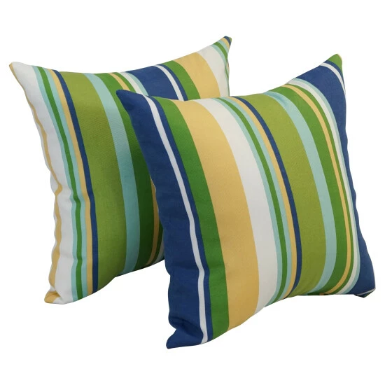 Best Sale ๐ Blazing Needles 17-inch Square Polyester Outdoor Throw Pillows (Set Of 2) Mccoury Pool ๐ - Image 5