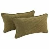 Flash Sale 🎁 Blazing Needles Corded Gingham Brown Jacquard Chenille Rectangular Throw Pillows (Set Of 2) ❤️
