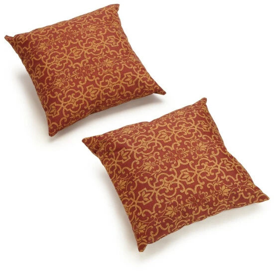 Best reviews of ๐ Blazing Needles 18-inch All-Weather Throw Pillow (Set Of 2) Passion Ruby ๐ - Image 2