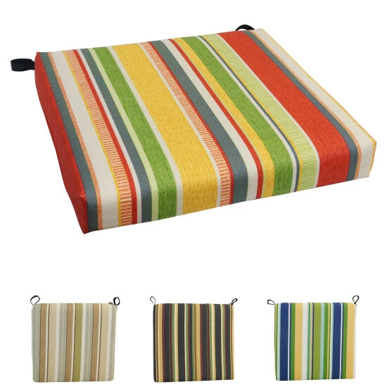 Cheapest 👏 Blazing Needles 20-inch By 19-inch Patterned Outdoor Chair Cushion - 20 X 19 Mcspence Coal 👏