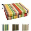 Budget 😀 Blazing Needles 20-inch By 19-inch Patterned Outdoor Chair Cushions (Set Of 2) Mcspence Coal 👏