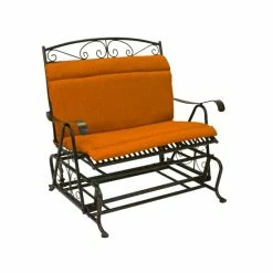 Best reviews of 😍 Blazing Needles Indoor/Outdoor Double Rocker Chair Cushion - 42 X 40 Tangerine Dream 😍