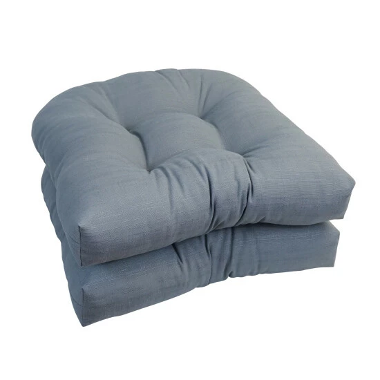 Best Pirce ๐คฉ Blazing Needles 19-inch U-Shaped Dining Chair Cushions (Set Of 2) Davinci Sterling ๐