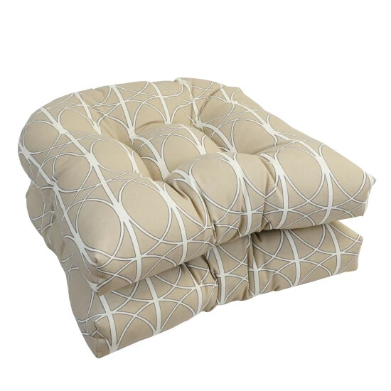 Best Pirce ๐คฉ Blazing Needles 19-inch U-Shaped Dining Chair Cushions (Set Of 2) Davinci Sterling ๐ - Image 7