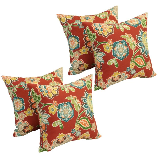 Brand new ๐ Blazing Needles 17-inch Square Polyester Outdoor Throw Pillows (Set Of 4) Dejana Starling โค๏ธ - Image 2