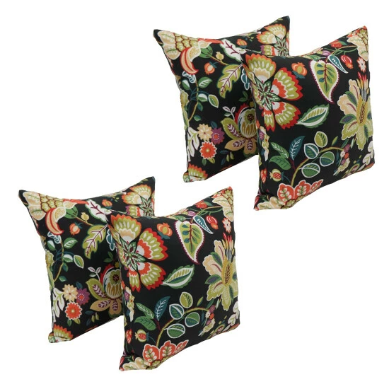 Brand new ๐ Blazing Needles 17-inch Square Polyester Outdoor Throw Pillows (Set Of 4) Dejana Starling โค๏ธ - Image 3