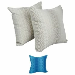 Hot Sale 😀 Blazing Needles 17-inch Square Throw Pillow Torero Rivier 🎁