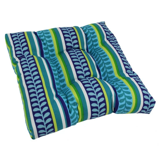 Buy ๐ Blazing Needles 19-inch Indoor/Outdoor Chair Cushion - 19" X 19" Adonis Jewel โค๏ธ