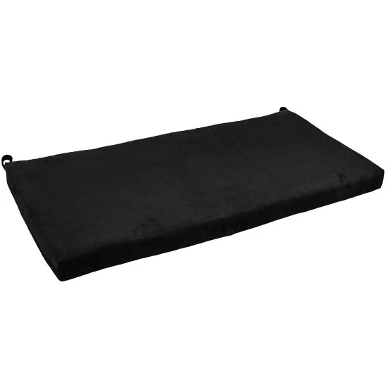 Promo ✨ Blazing Needles 42-inch Indoor Microsuede Bench Cushion Chocolate ⭐ - Image 2