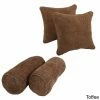 Wholesale 🌟 Blazing Needles Solid Chenille Rope Corded Throw Pillows (Set Of 4) Off White 🔥