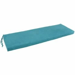 Hot Sale 🥰 Blazing Needles 60-inch Microsuede Bench Cushion Teal ❤️