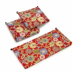 Wholesale 🔥 Blazing Needles 3-piece Indoor/Outdoor Settee Cushions - 19 X 19/19 X 42 Covert Blueberry 🤩