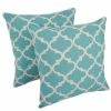Deals 😀 Blazing Needles 18-inch Blue Lattice Throw Pillow (Set Of 2) ✔️