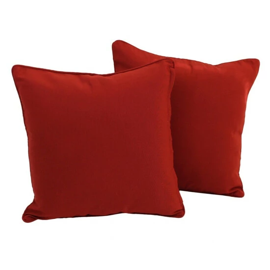 Brand new ๐ฏ Blazing Needles 18-inch Twill Throw Pillow (Set Of 2) Ruby Red ๐